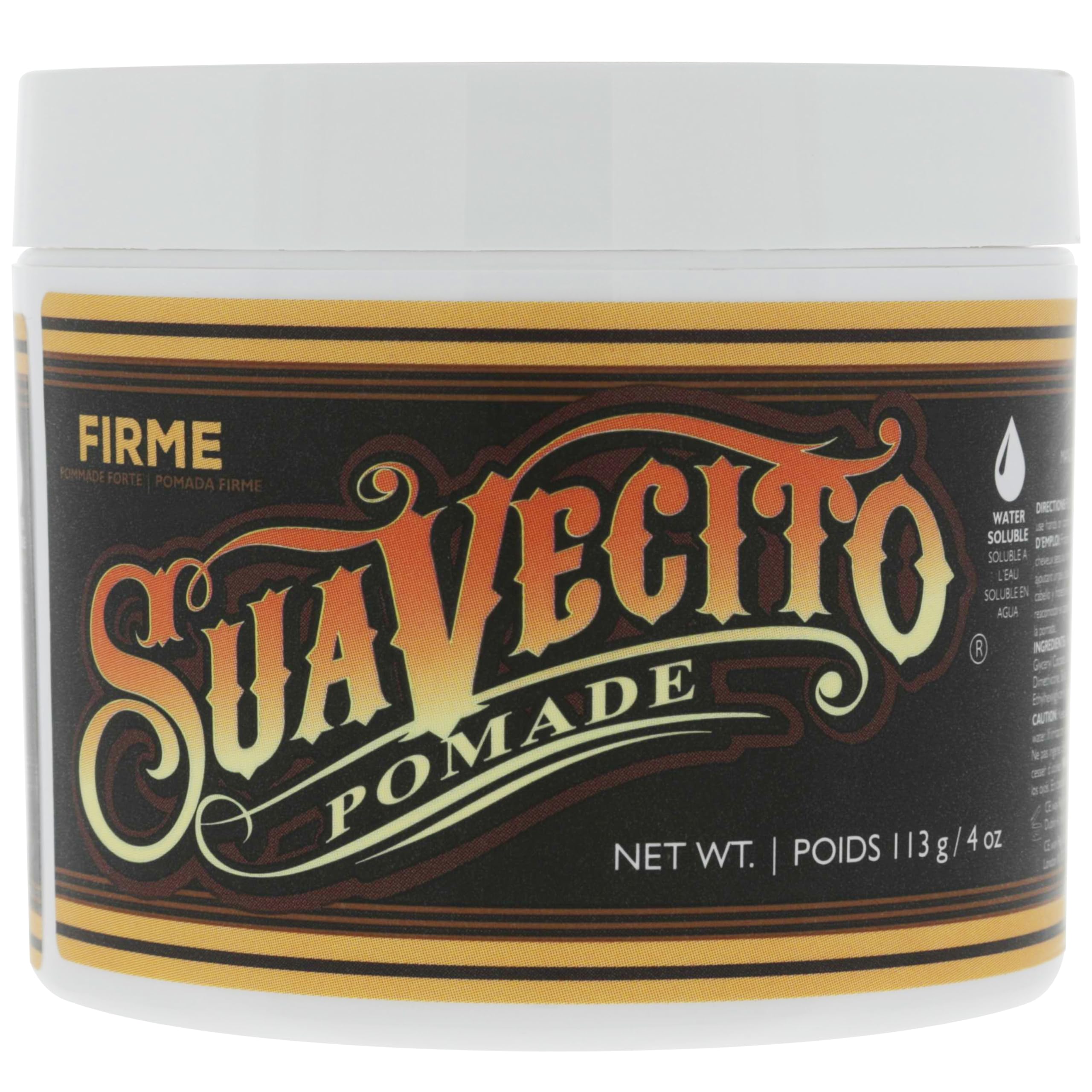 Suavecito Pomade Firme side-part demonstration with controlled finish.