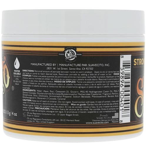Suavecito Pomade Firme 2-pack label close-up emphasizes value.