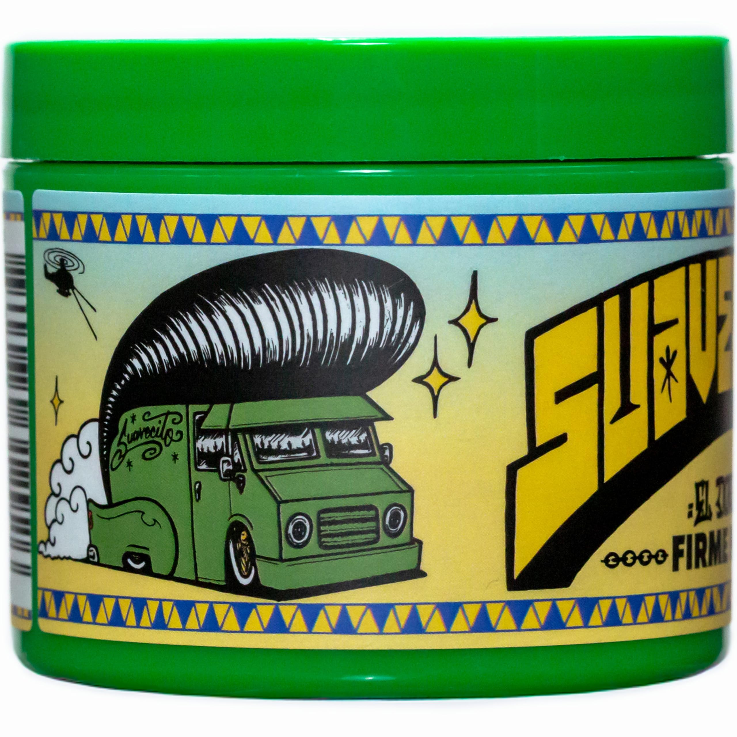 Suavecito Pomade Firme hair finish showing versatile looks from sleek to voluminous