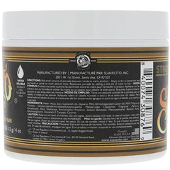 Suavecito Pomade Firme jar front highlights premium formula that washes out easily.