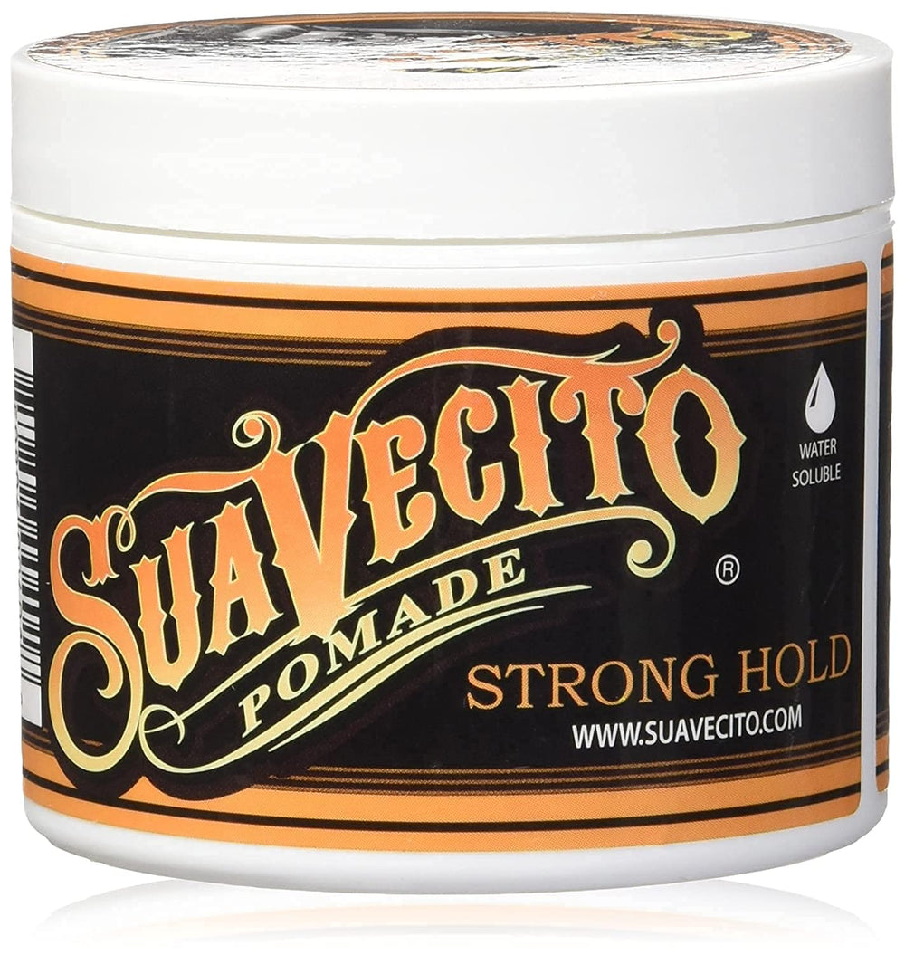 Suavecito Pomade Firme strong hold for long-lasting pompadour and shape