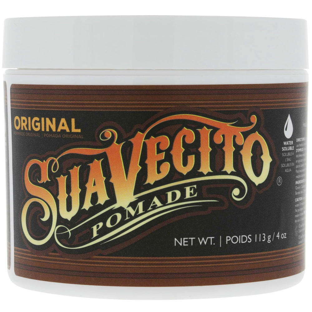 Two-pack packaging showcases Suavecito Pomade Original value and convenience.