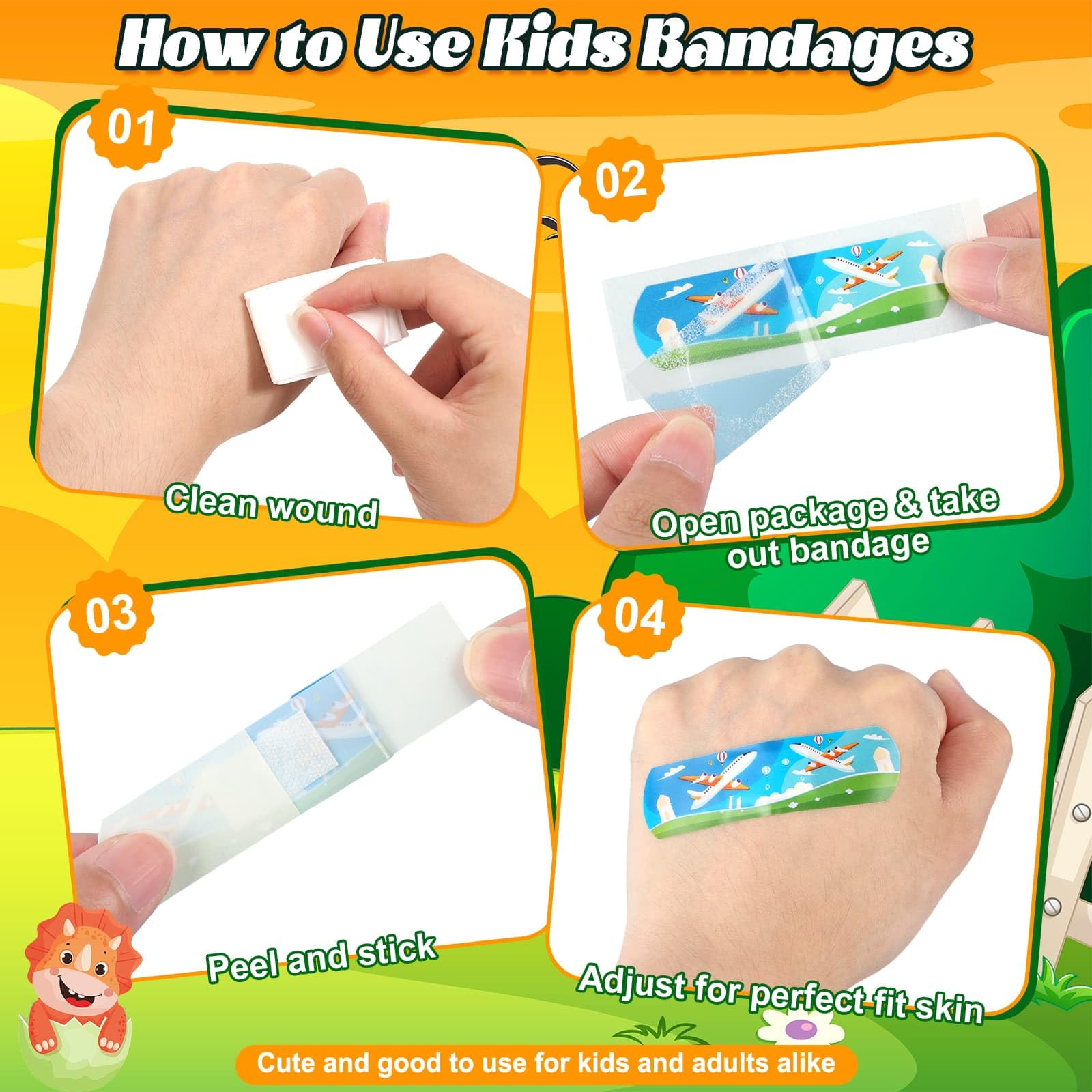 Sublaga bandages come individually wrapped for tidy, portable first aid