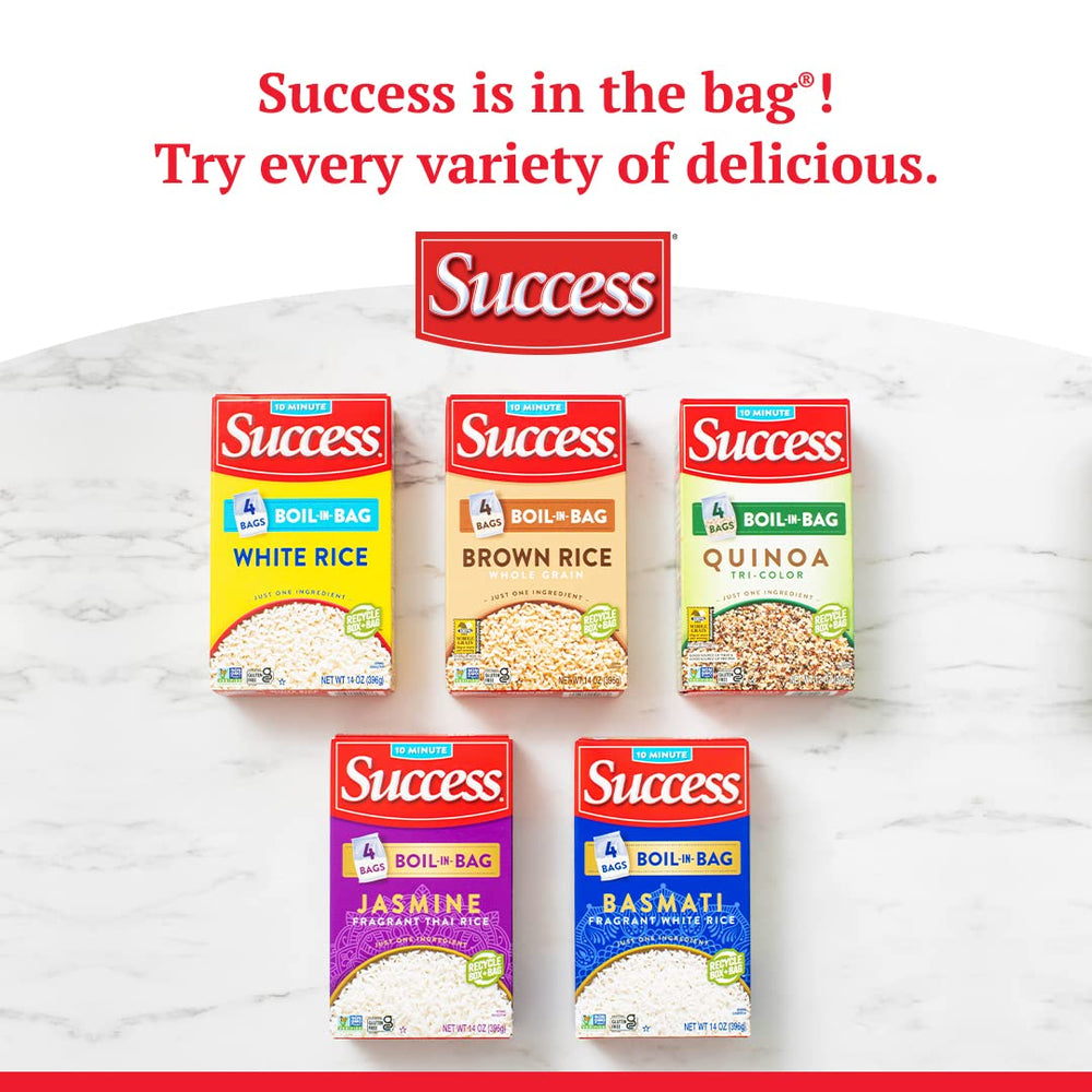 Success Boil-in-Bag Rice fried-rice base for Thai or Mexican dishes.