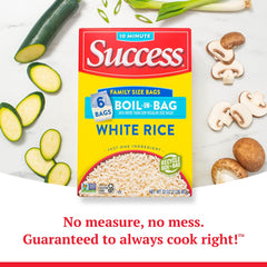 Success Boil-in-Bag Rice stovetop-cooking guidance for quick dinners.