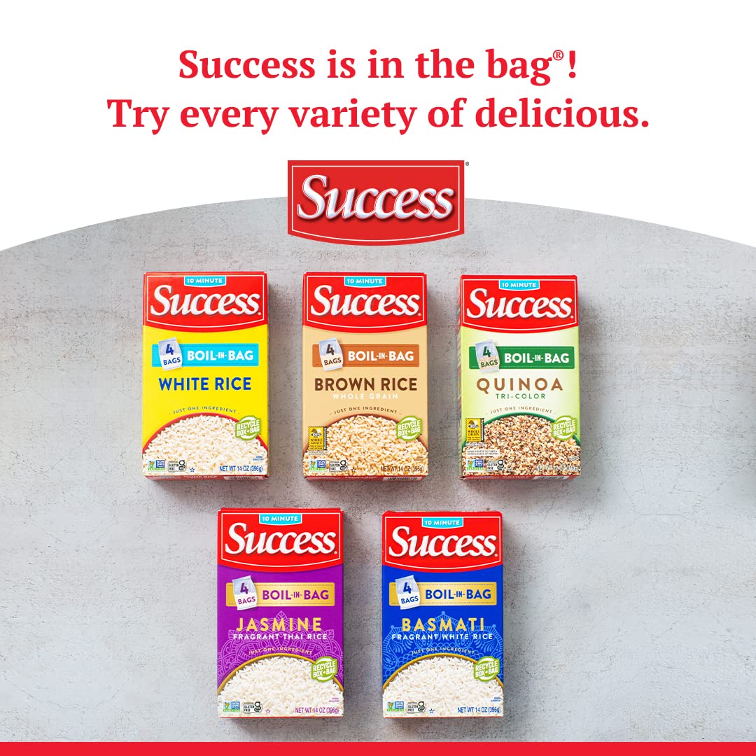 SUCCESS MSG-free Brown Rice bag emphasizes clean flavor with no added additives.