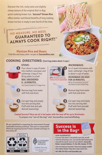 SUCCESS Brown Rice stir-fry plate demonstrates quick veggie and protein pairing.