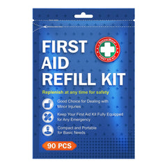 SuccorWare 90-piece kit with assorted bandages for home and travel wound care