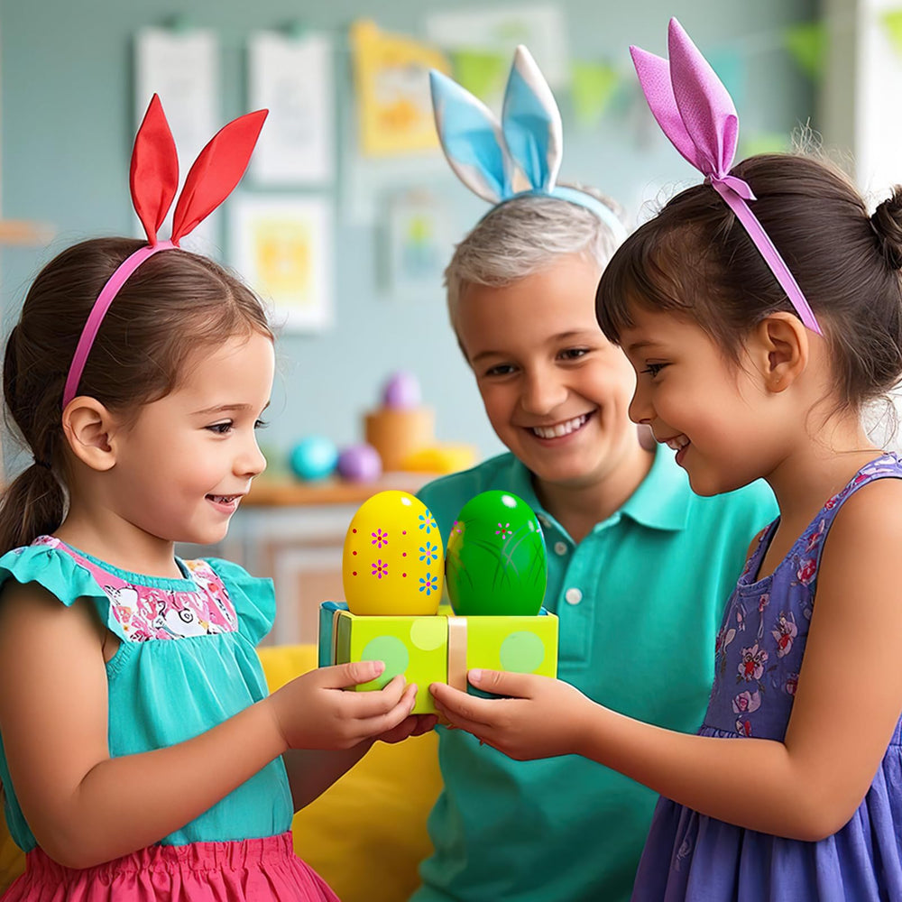 sucenance six-piece wooden egg shaker set for group activities
