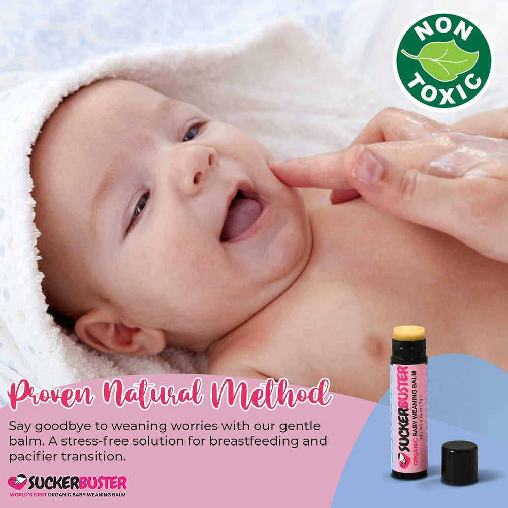 Suckerbuster balm with organic coconut oil highlights natural ingredients