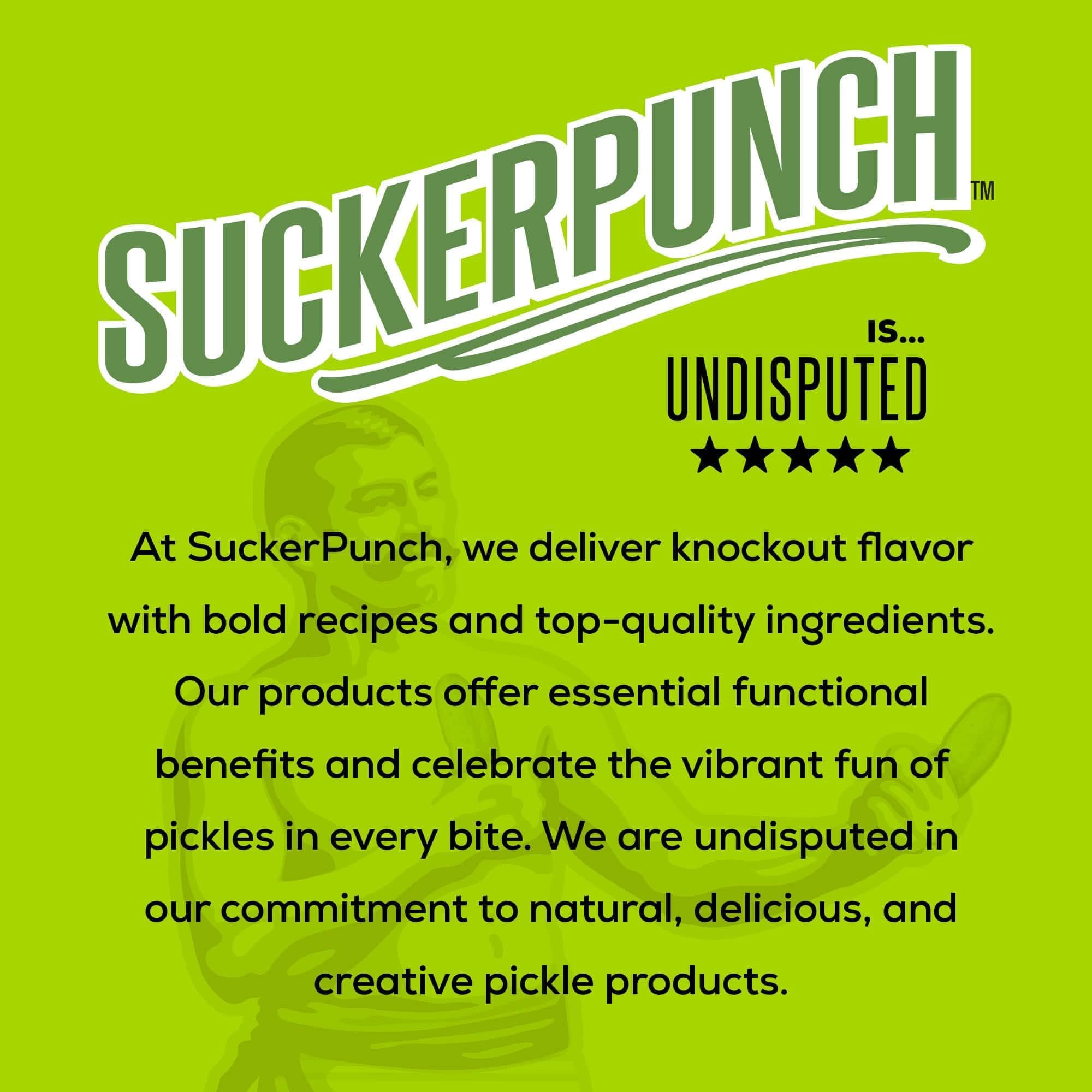 Suckerpunch 12-pack pickle juice shots supports easy daily hydration.
