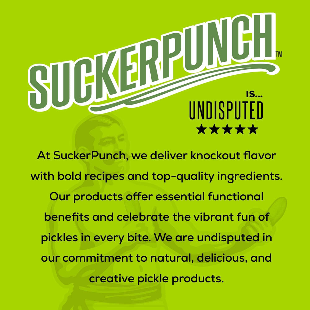 Suckerpunch 12-pack pickle juice shots supports easy daily hydration.
