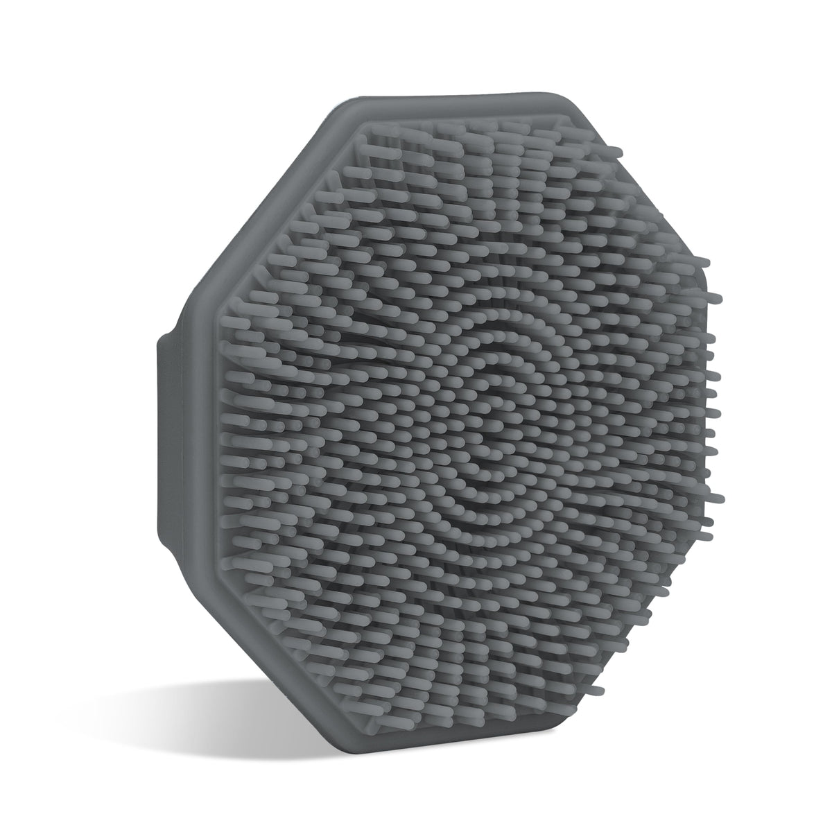 Sud Scrub Charcoal Face Scrubber front view with ergonomic grip for easy cleansing.