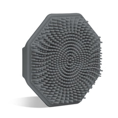 Sud Scrub Charcoal Face Scrubber front view with ergonomic grip for easy cleansing.