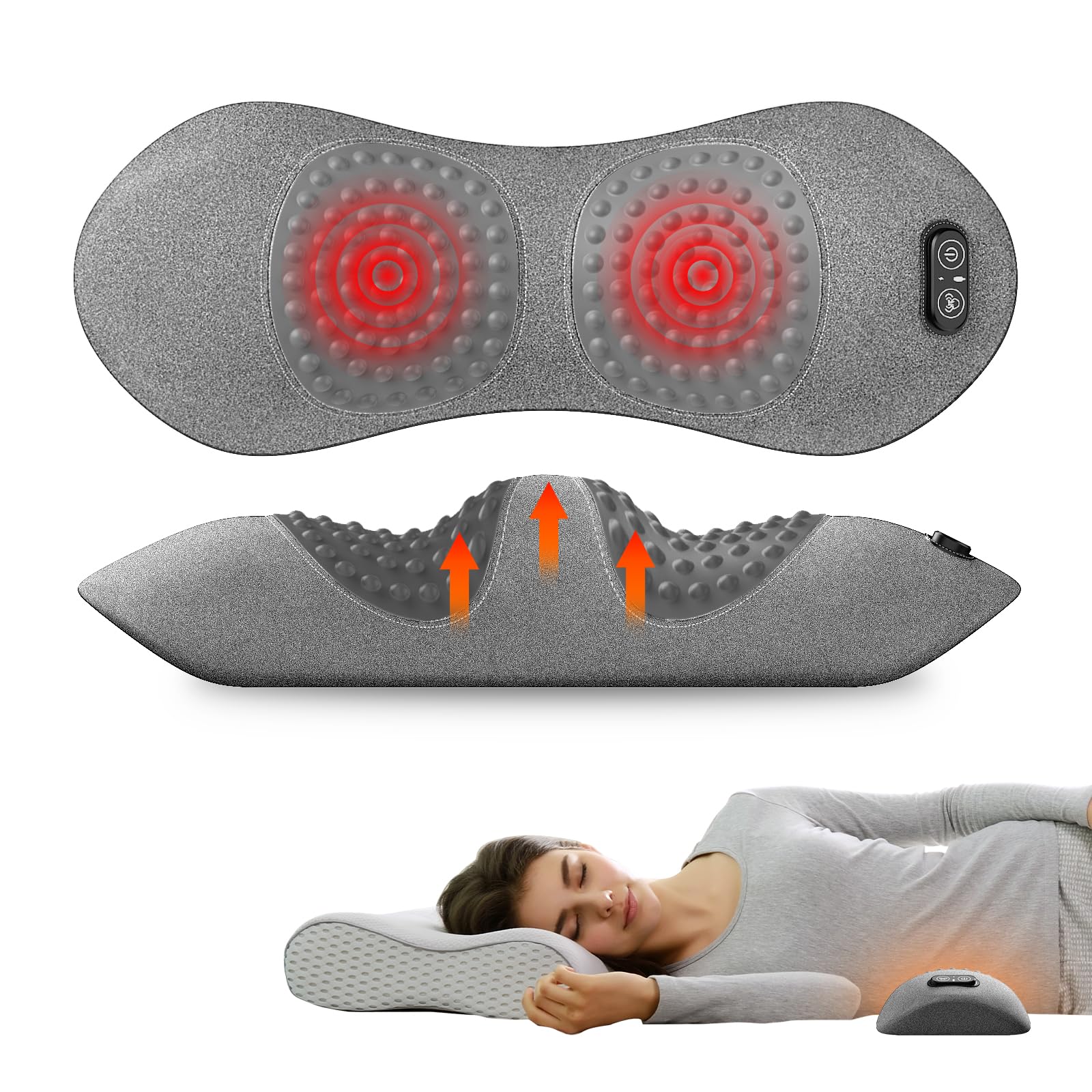 SUDAHIA 3-in-1 lumbar pillow bed-chair view offers versatile back support for home use