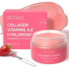 SUDAJI Collagen Lip Mask for night application delivering deep hydration.