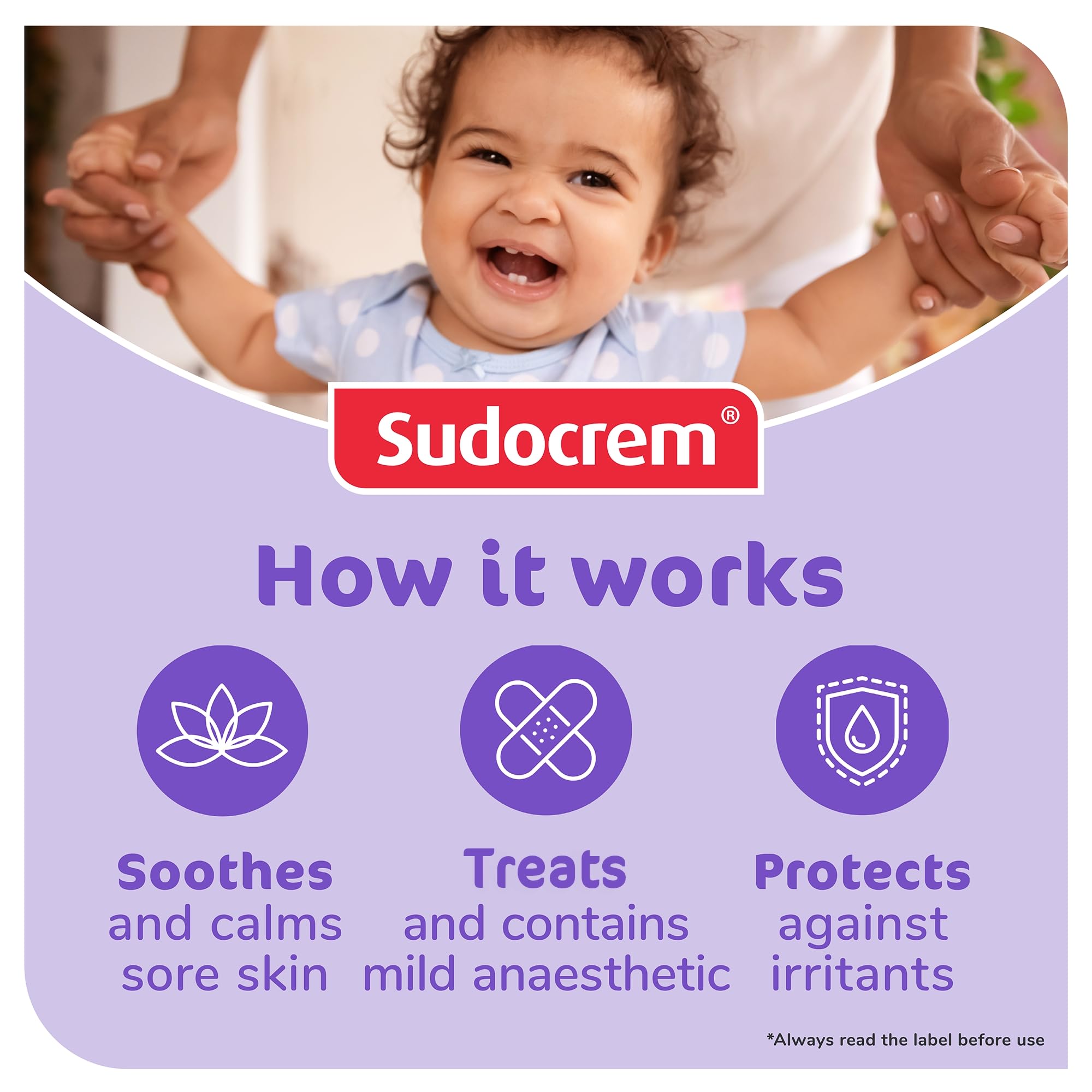 Sudocrem soothing skin relief helps calm irritation