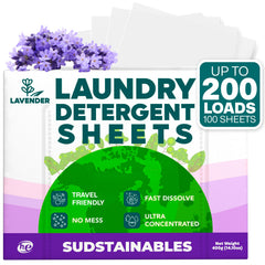 Sudstainables laundry sheets with baby clothes show gentle care for sensitive skin.