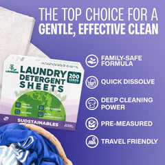 Sudstainables travel-pack laundry sheets suited for on-the-go trips.