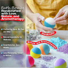 SudsyRoar lavender bath bomb releases calming aroma during bath time