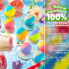 SudsyRoar vanilla bath bomb fizzing for a soothing, relaxing soak