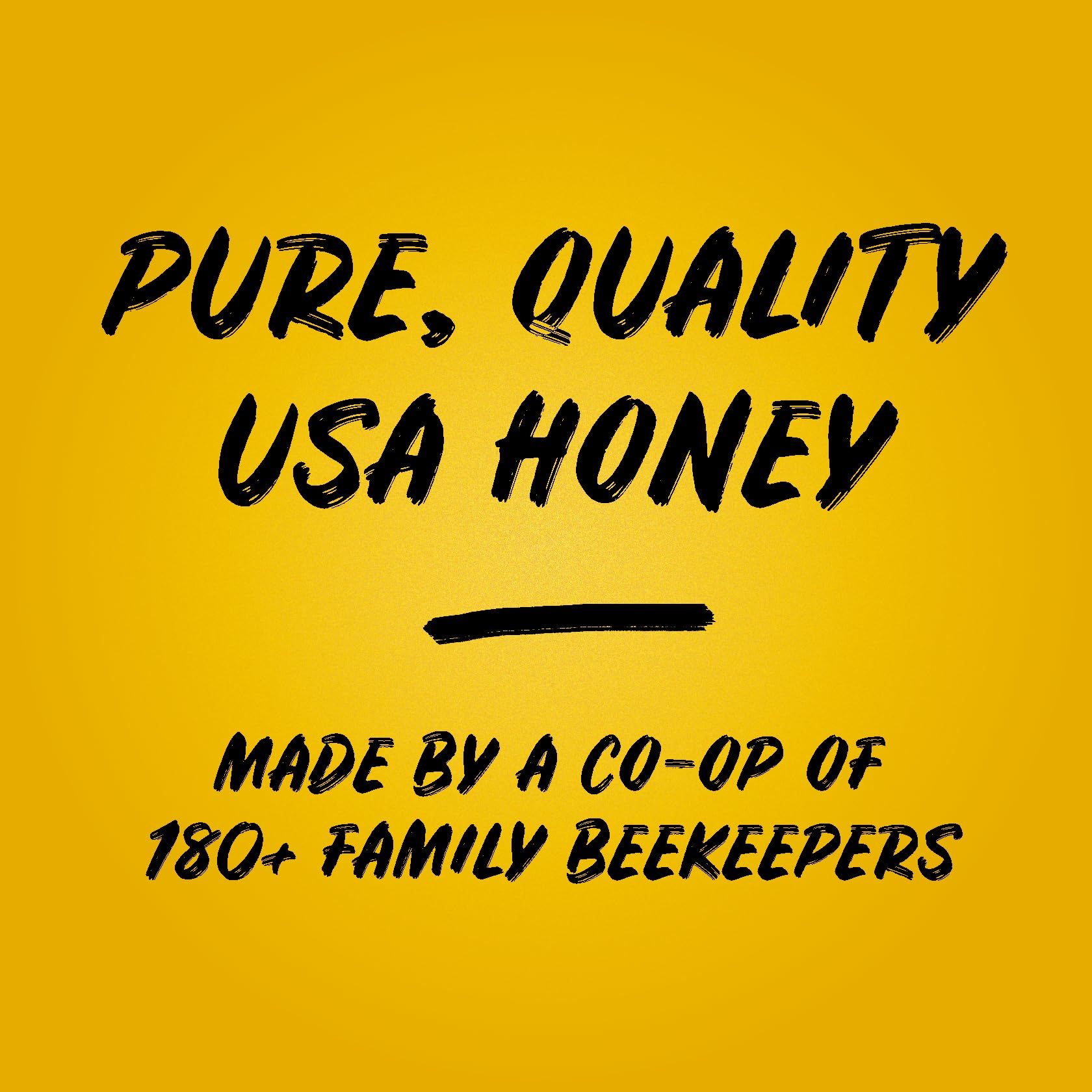 Closeup of Sue Bee honey’s warm amber color and texture.