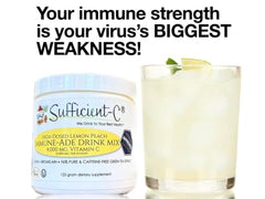 Sufficient-C lemon peach powder scoop for precise, convenient serving.