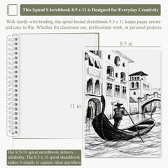 Sufly Sketch Book hardcover protects art during commutes.