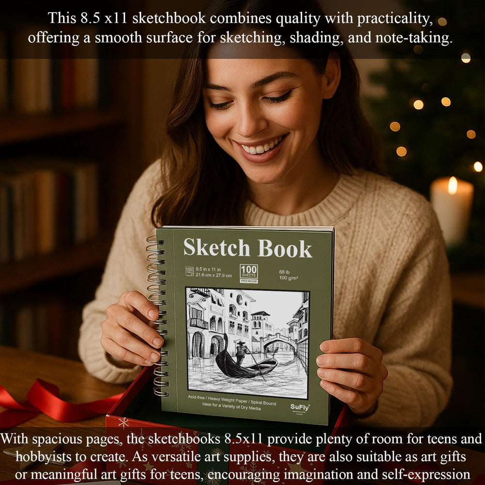 Sufly drawing pad supports graphite and charcoal with ease.