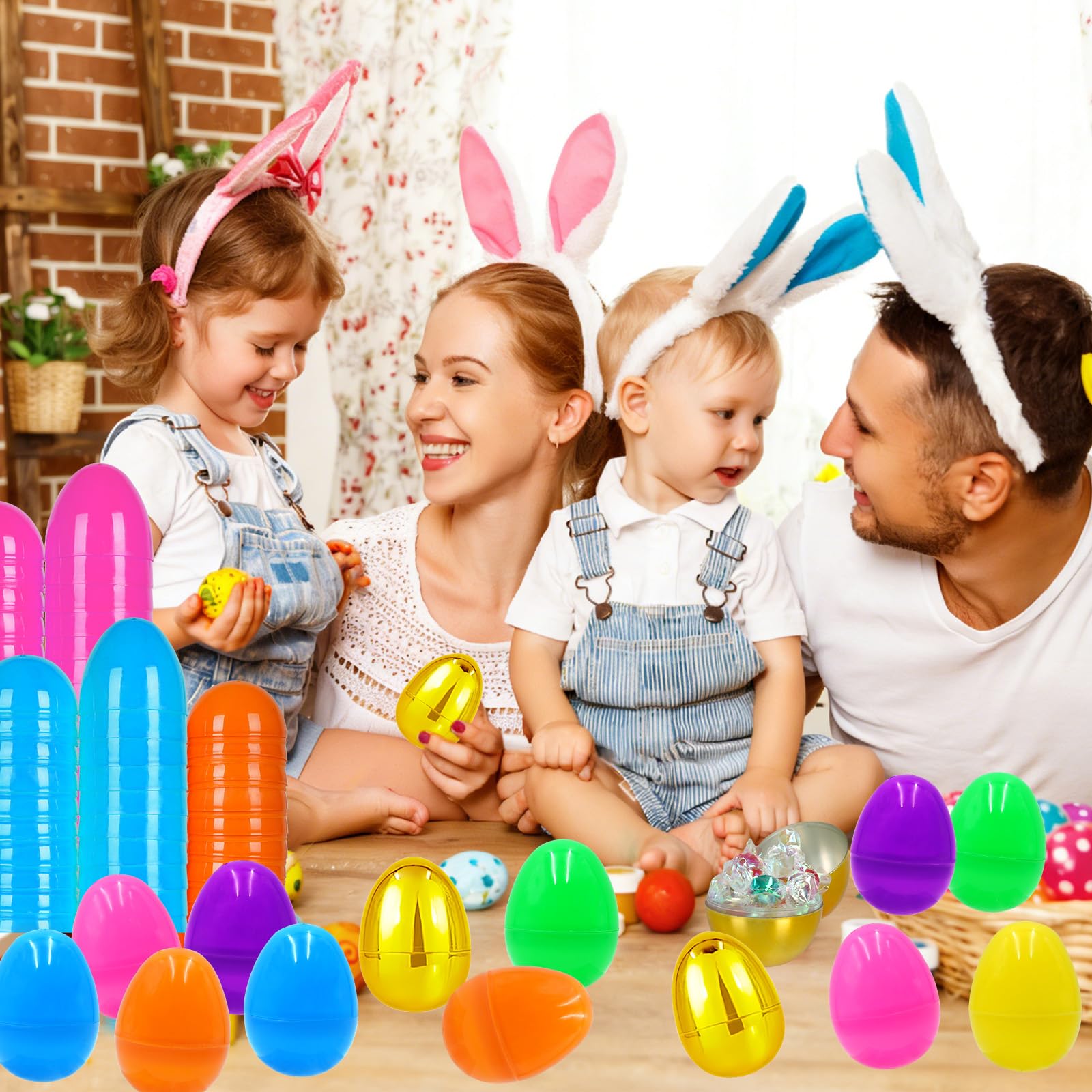 Sufuplay colorful eggs shown in a classroom or birthday party setup.