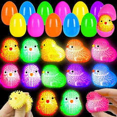 Sufuplay Easter LED puffer chick 12-pack ready for Easter baskets.