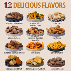 SUGAR PLUM unique tins assorted nuts highlighting variety for sharing