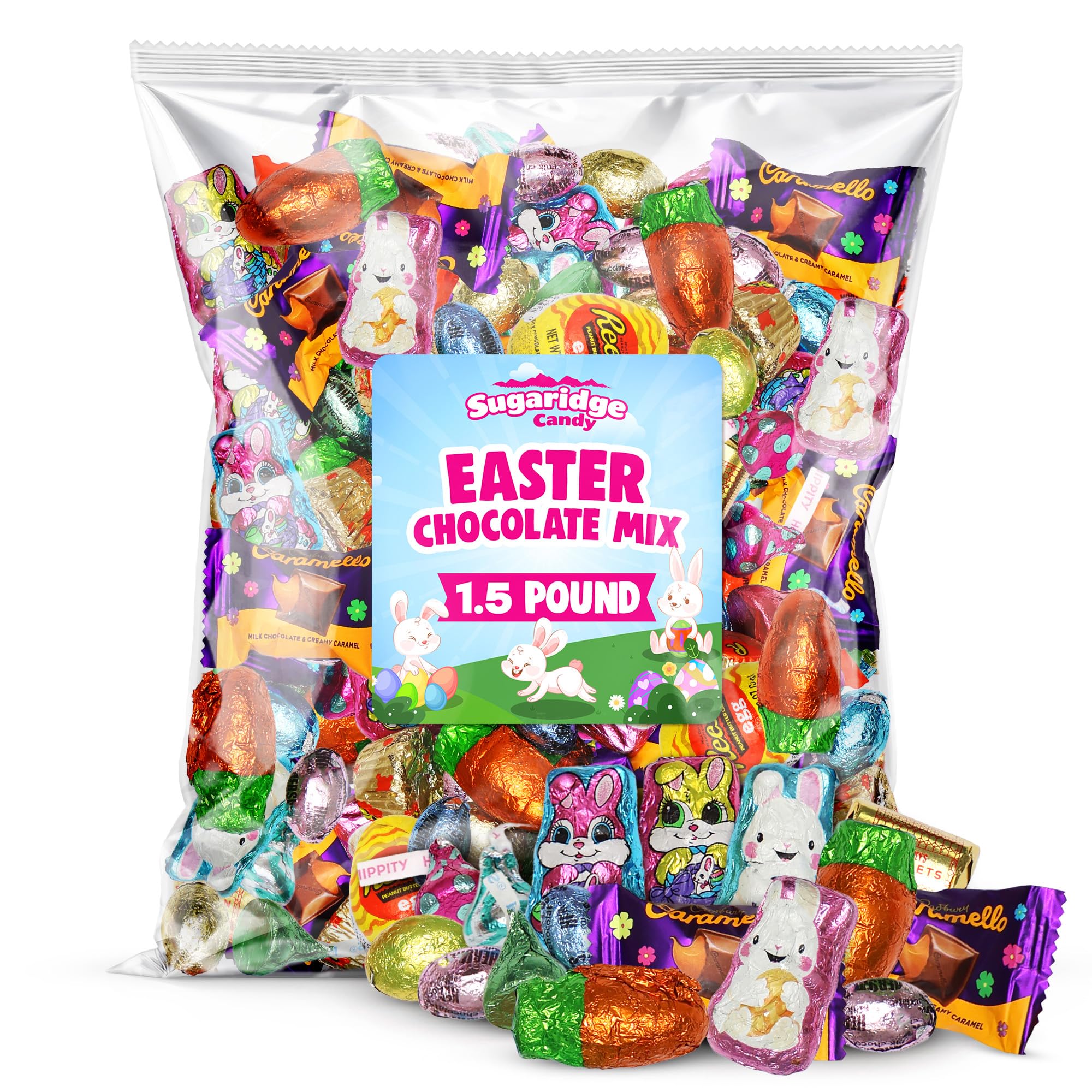 Sugaridge bulk Easter chocolates with festive foil wrappers for bright party displays