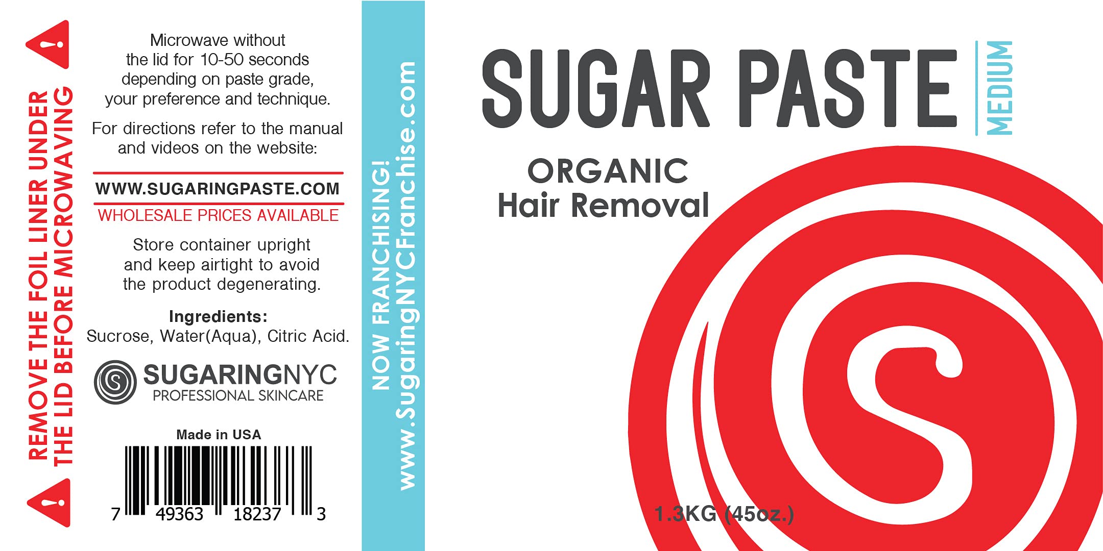 Sugaring NYC bikini area paste close-up for bikini hair removal at home