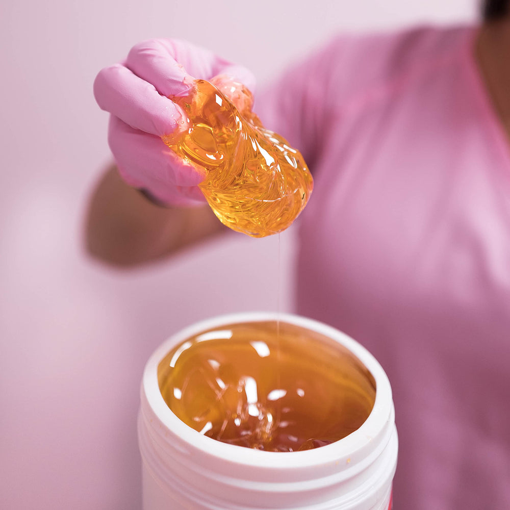 Sugaring NYC upper lip paste close-up for at-home use