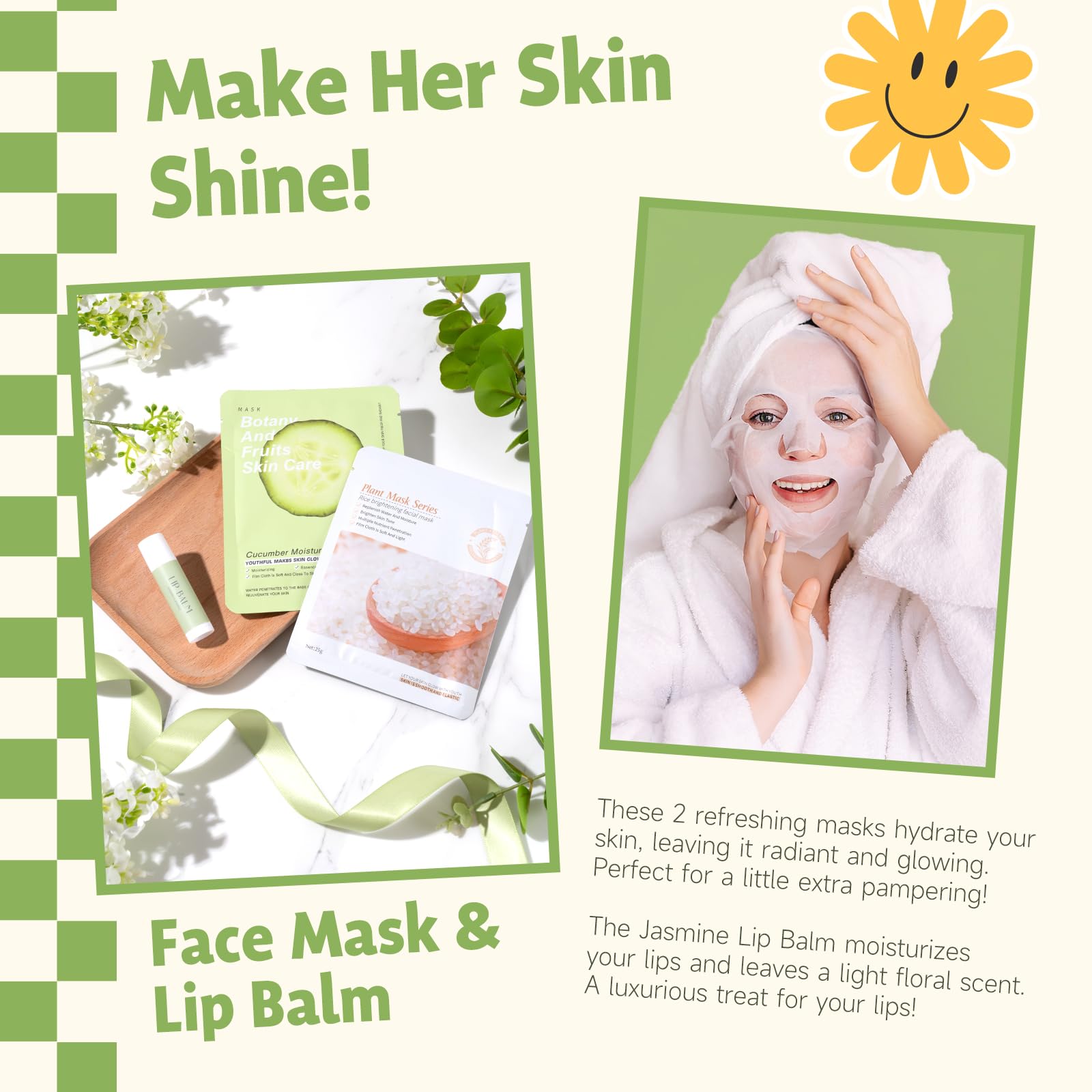 Suhctuptx rice face mask brightens skin and offers pampering at home
