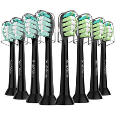 SuitShine replacement heads front view, compatible with Philips Sonicare, for a thorough daily clean