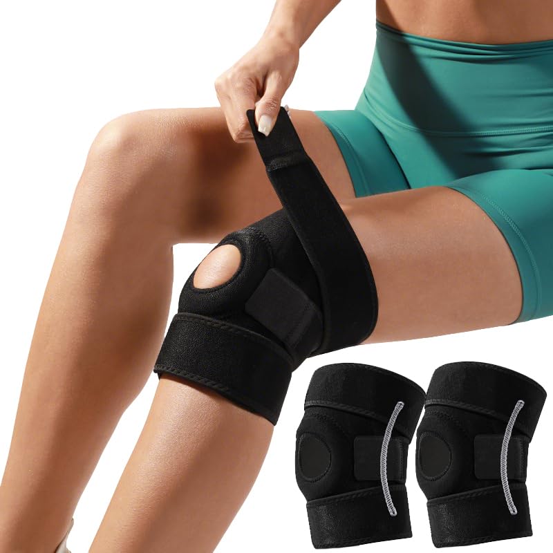 SUJAYU Open-Patella Pad knee brace supports joint alignment during activity.