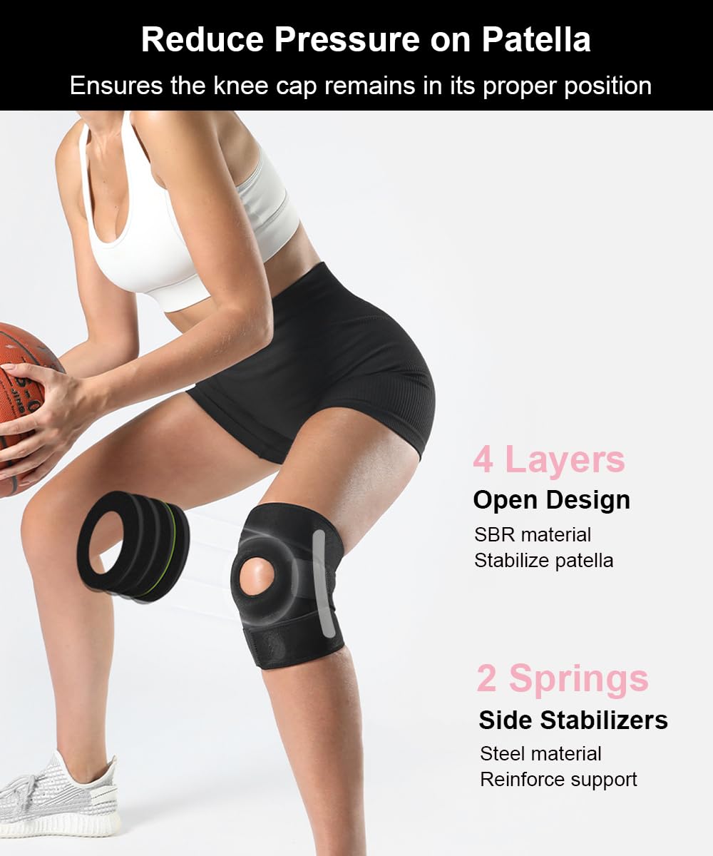 SUJAYU side stabilizers provide medial and lateral knee support.