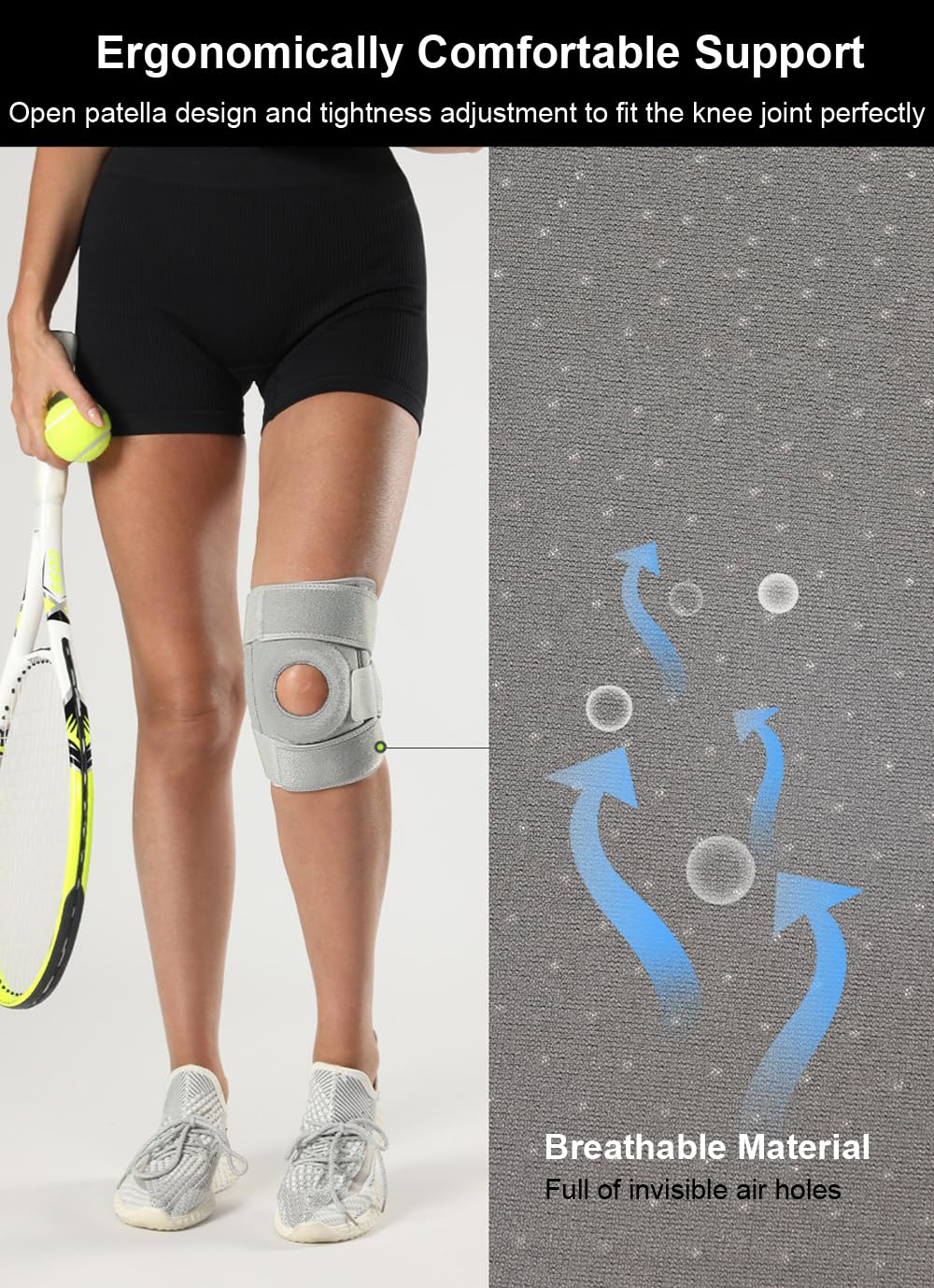 SUJAYU knee brace may ease pain from tendonitis or strains