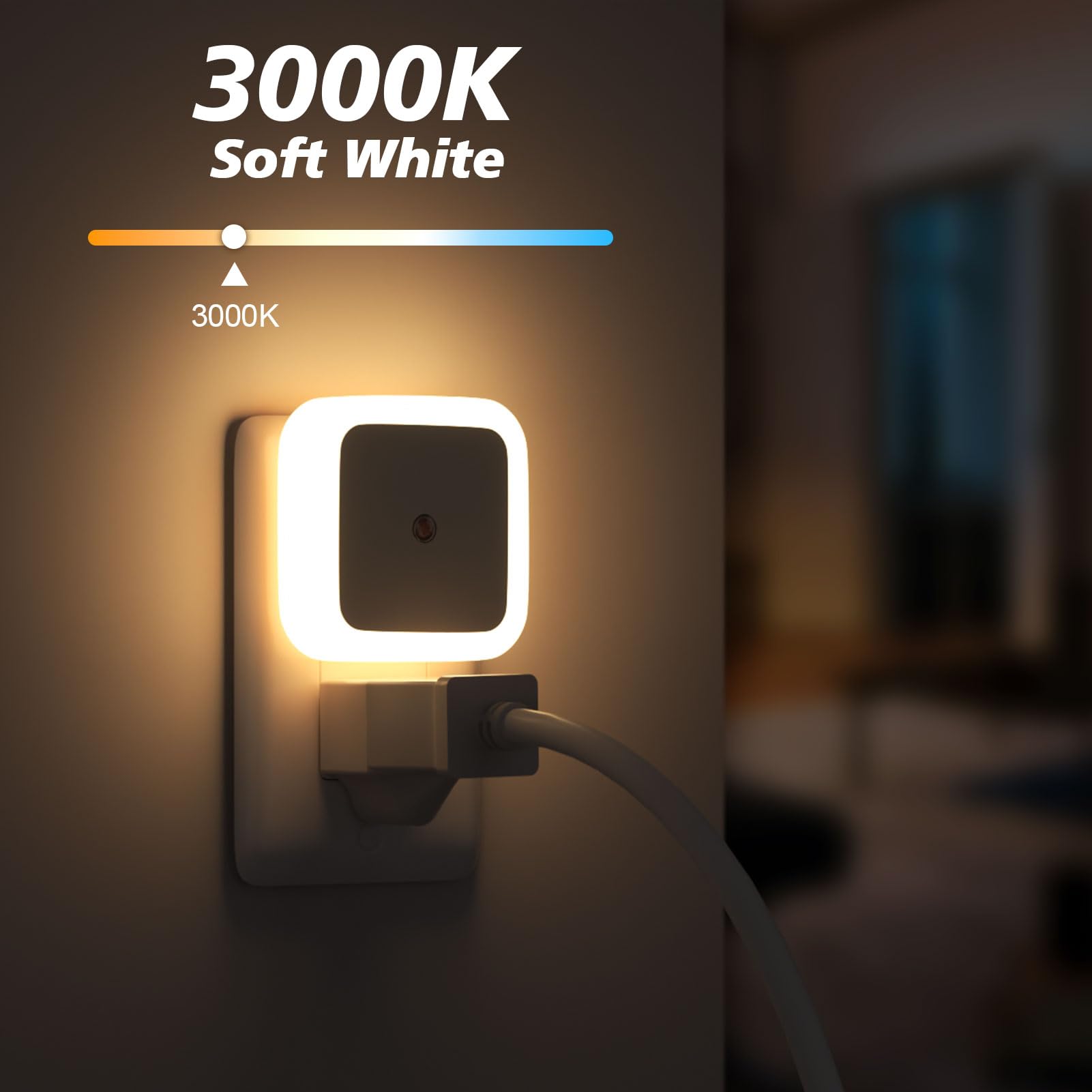 Sujeet Night Light dusk-to-dawn sensor close-up showing automatic activation.