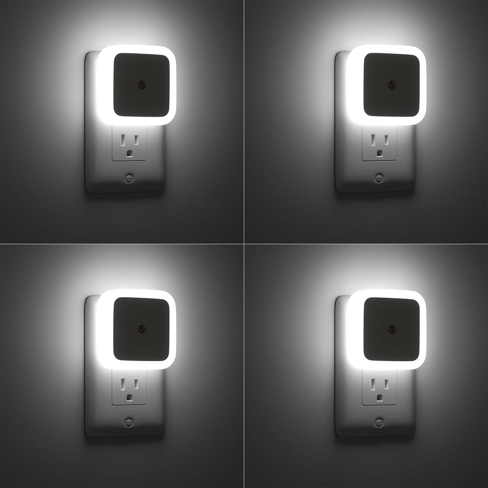 Sujeet Night Light in hallway outlet provides gentle guidance at night