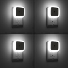 Sujeet Night Light in hallway outlet provides gentle guidance at night