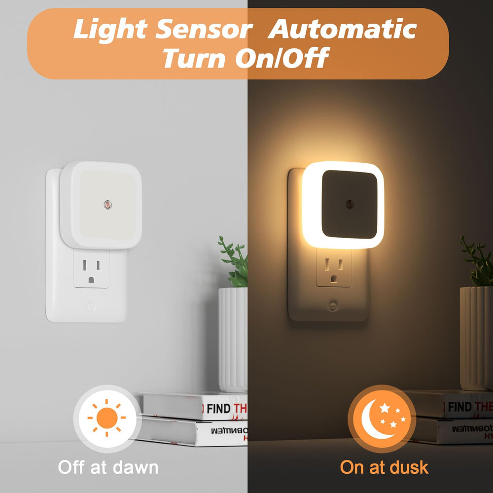 Sujeet hallway night light glowing softly to guide nighttime footsteps.
