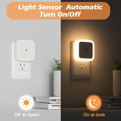 Sujeet hallway night light glowing softly to guide nighttime footsteps.