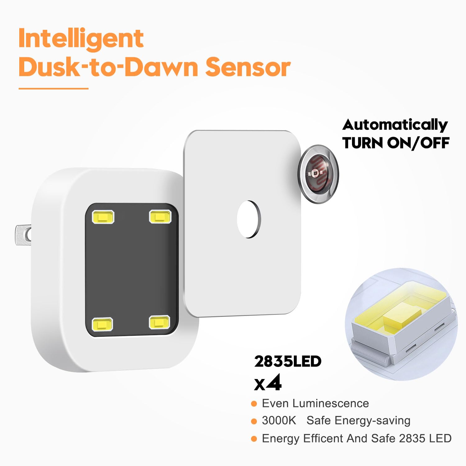 Sujeet Night Light packaging displays an 8-pack for whole-home use.