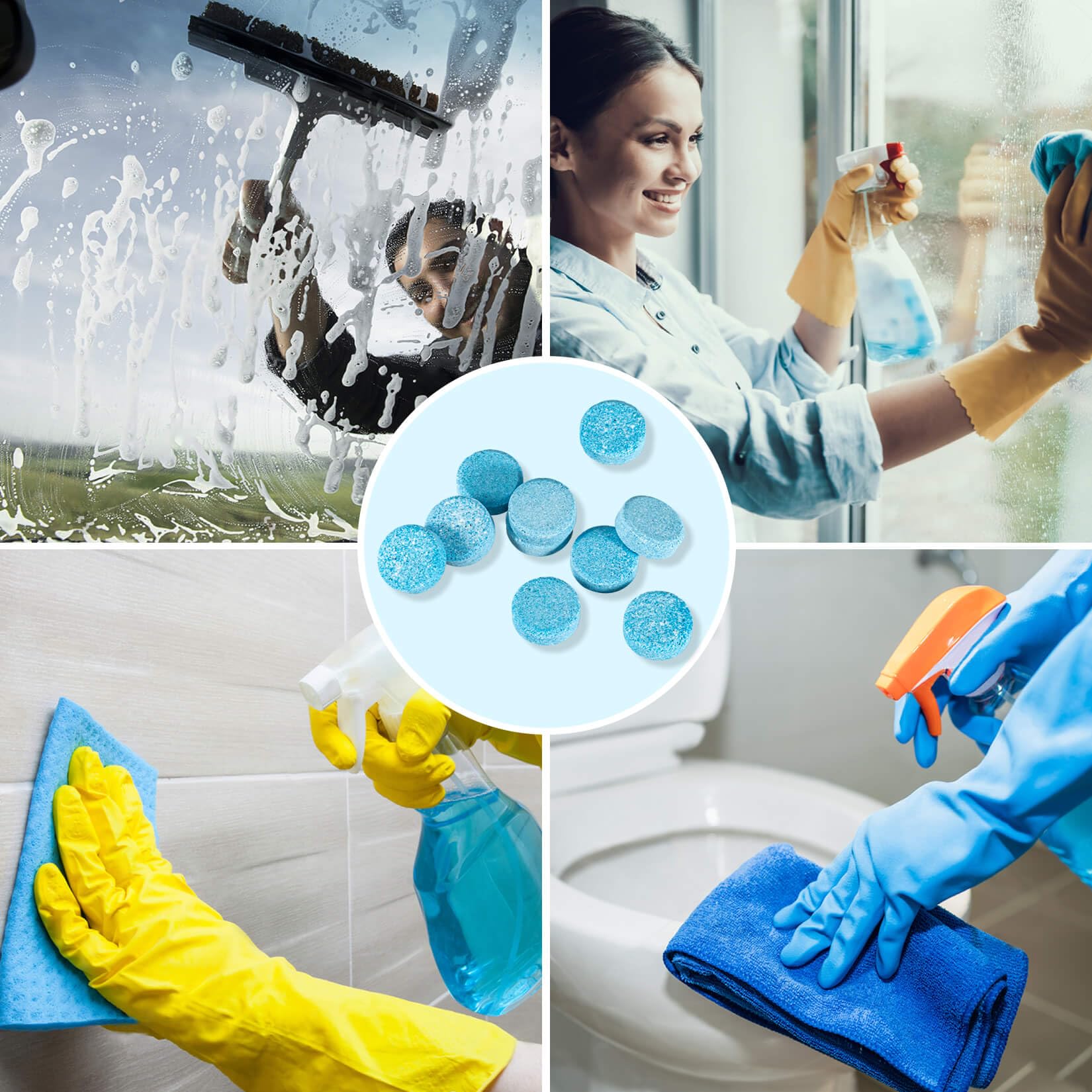 Sukh 100-tablet pack ready for multiple cleaning tasks