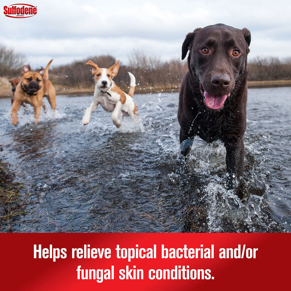 Sulfodene 3-Way Ointment on skin forming protective barrier
