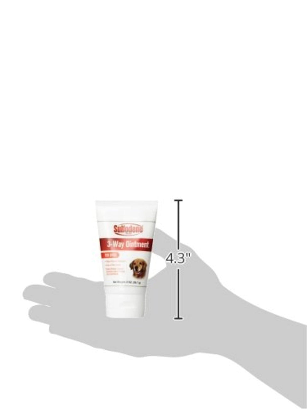 Cap close-up of a Sulfodene 3-Way Ointment bottle