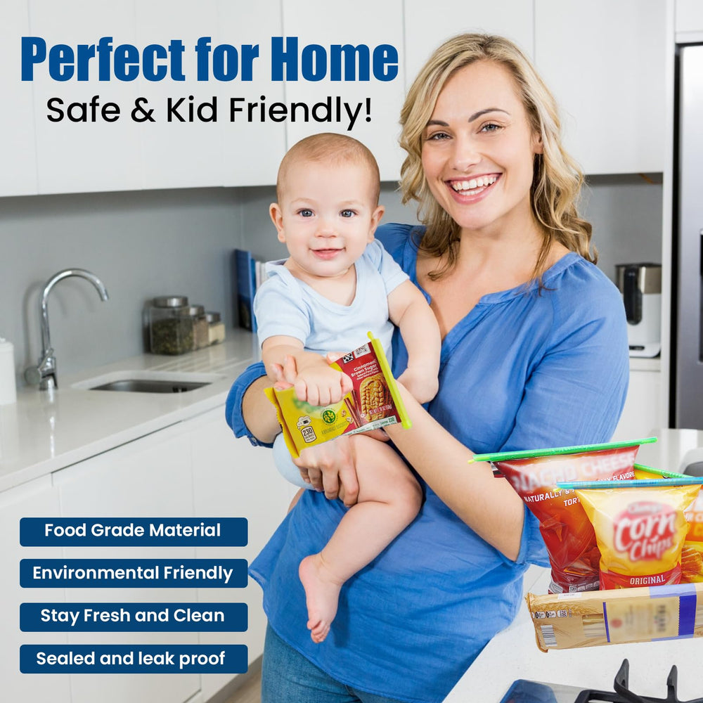 Sum-Up Goods air-tight seal maintains snacks' crispness without heat or batteries.